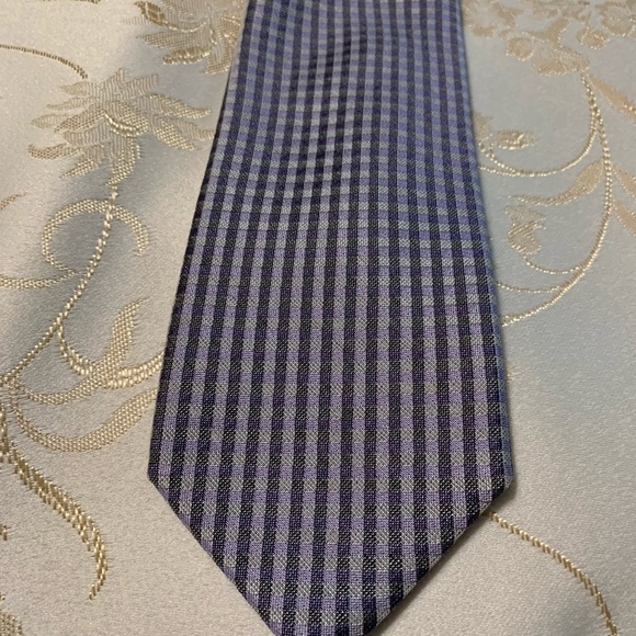 Calvin Klein Blue/Grey Tie - Picture 10 of 10